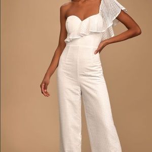 Sale-Lulus Off the Charts White Jumpsuit